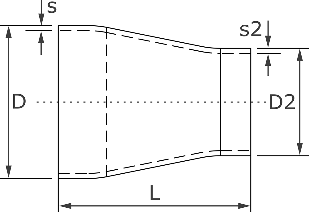 DIN EN 10253-4/B DIN EN 10253-4/B - 11 Edelstahl Schweißformteile von Varinox