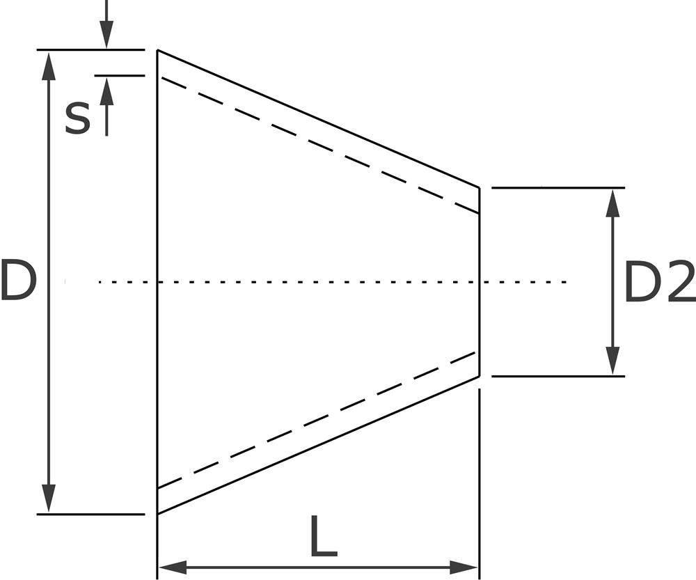 DN > 200, Blechabwicklung DN > 200, Blechabwicklung - 119 Edelstahl Schweißformteile von Varinox