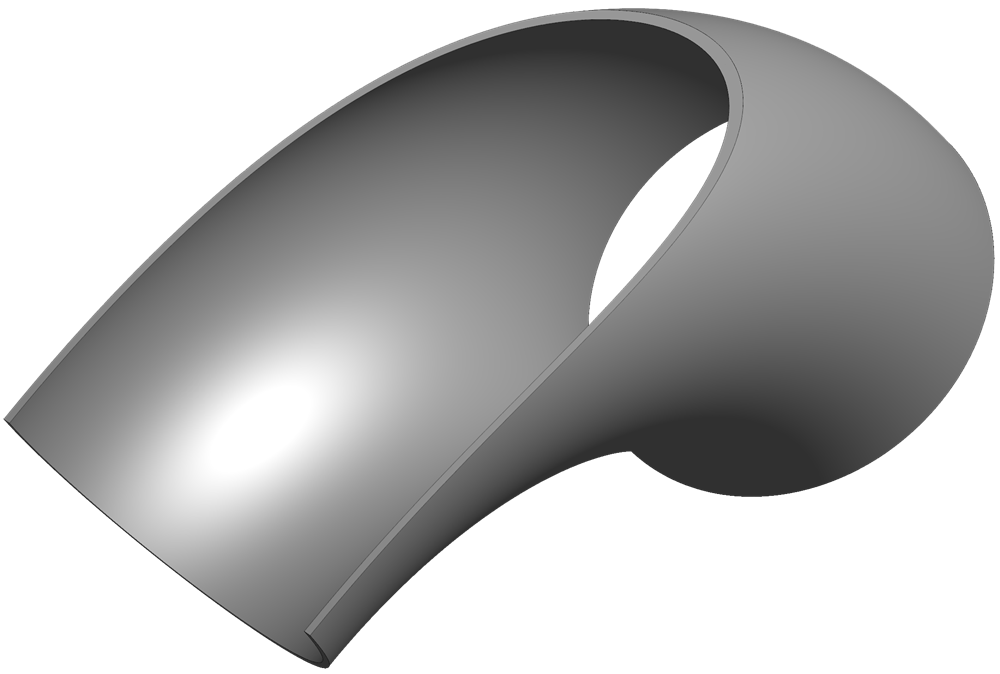 Schuhstutzen Typ 3D Schuhstutzen Typ 3D - 130 Edelstahl Schweißformteile von Varinox