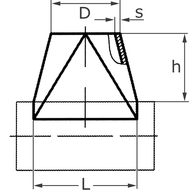 > DN 200 > DN 200 - 21 Edelstahl Schweißformteile von Varinox