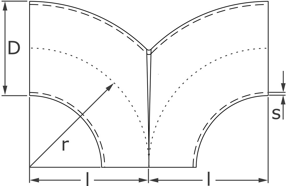 90° (Typ 3D) 90° (Typ 3D) - 29 Edelstahl Schweißformteile von Varinox