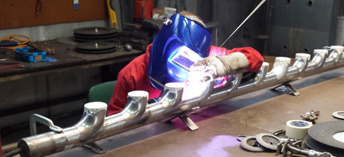 mit reduziertem Abzweig mit reduziertem Abzweig - 80 Edelstahl Schweißformteile von Varinox