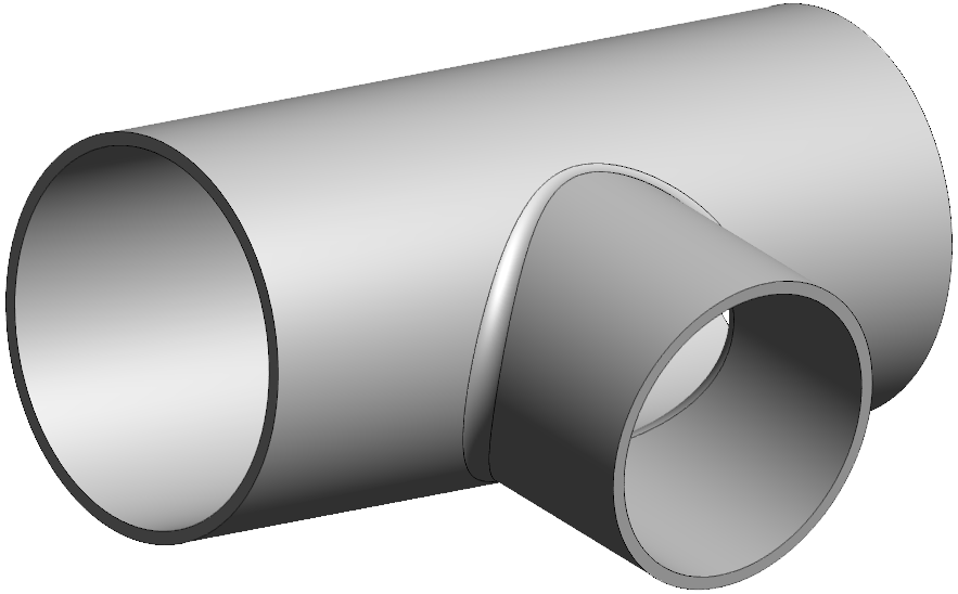 DN > 200 - eingeschw. Abzweig DN > 200 - eingeschw. Abzweig - 87 Edelstahl Schweißformteile von Varinox
